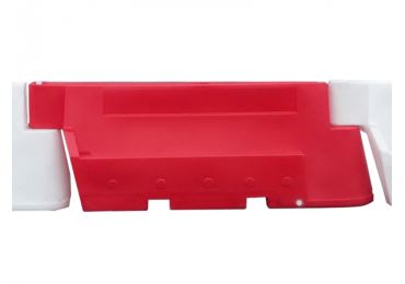 Silniční plastové svodidlo Nova Baufence – MDPE, červená | bílá, 2000 mm